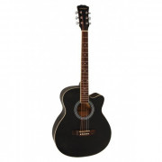 Акустическая гитара Elitaro E4020BK с вырезом черная матовая Акустическая гитара Elitaro E4020BK с вырезом черная матовая