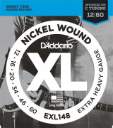 Струны для электрогитары 12-60 D`Addario EXL148 XL NICKEL WOUND Струны для электрогитары 12-60 D`Addario EXL148 XL NICKEL WOUND