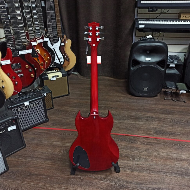 Электрогитара Oscar Schmidt OS-50 TR (A) форма SG, цвет красный