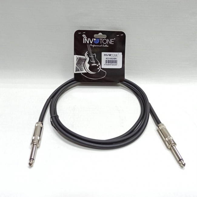Кабель инструментальный 2м Invotone ACI1002/BK Кабель инструментальный 2м Invotone ACI1002/BK