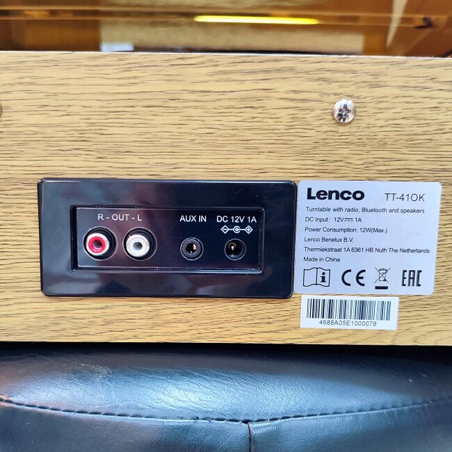 Виниловый проигрыватель Lenco TT-41 OK с радио и Bluetooth OAK(дуб)