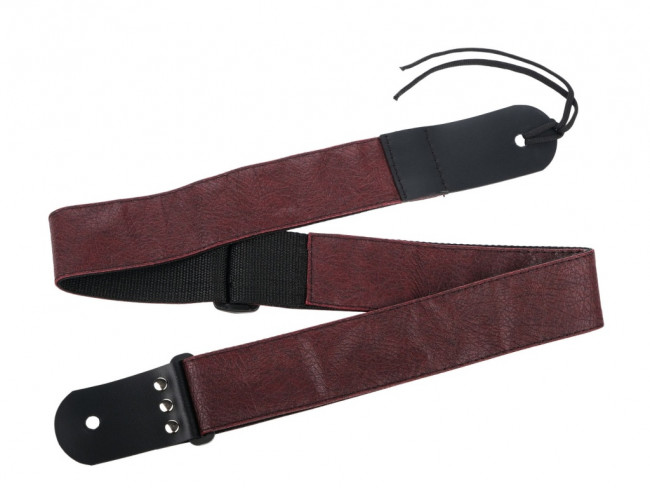 Ремень гитарный MEZZO MZ-RG-5bur-1 бордовый Ремень гитарный MEZZO MZ-RG-5bur-1 бордовый