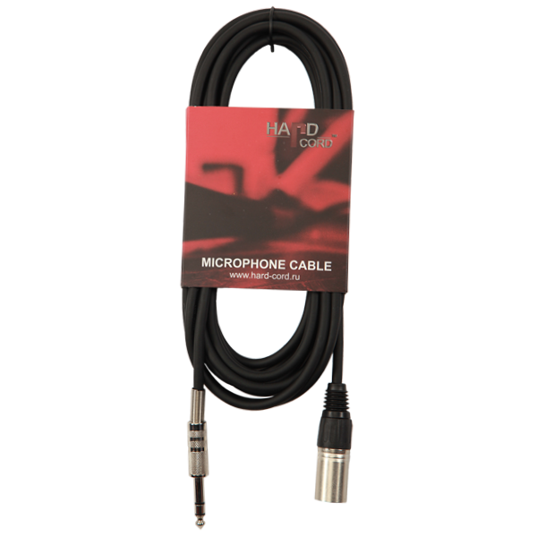 Микрофонный кабель HardCord MCS-100 Jack моно 6,3 - XLR папа 10м Микрофонный кабель HardCord MCS-100 Jack моно 6,3 - XLR папа 10м