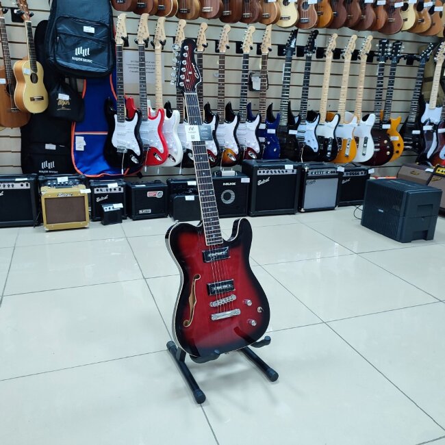 Электрогитара Caraya E219RDS красный санберст