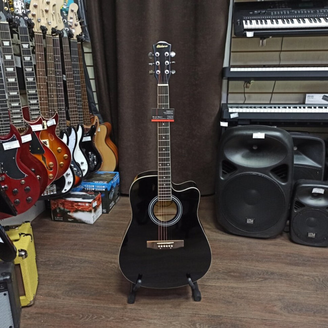 Акустическая гитара Elitaro E4110BK с вырезом черная