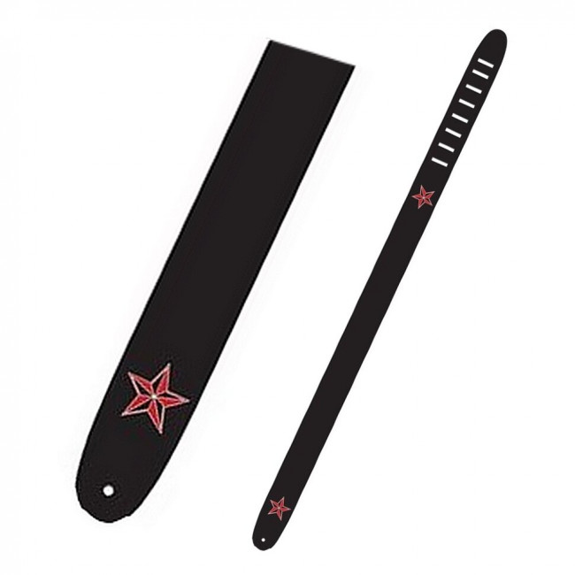 Гитарный ремень PERRI'S P20V-911 кожа звезда Гитарный ремень PERRI'S P20V-911 кожа звезда