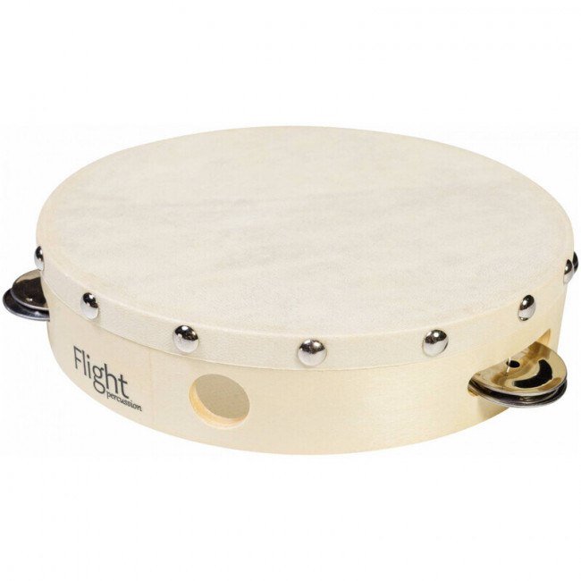 Тамбурин Flight FT 8-5 с мембраной 5 джинглов 8" Тамбурин Flight FT 8-5 с мембраной 5 джинглов 8"