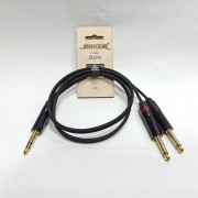 Кабель инсертный SHNOOR JS2JM-1m Jack стерео 6.3мм-2 x Jack 6.35мм 1м Кабель инсертный SHNOOR JS2JM-1m Jack стерео 6.3мм-2 x Jack 6.35мм 1м
