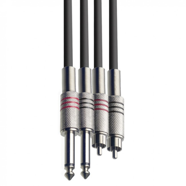 Кабель акустический Force FLC-37/6 2x6.35 - 2xRCA 6М