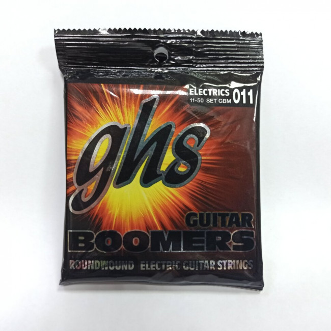 Струны для электрогитары 11-50 GHS Boomers GBM Струны для электрогитары 11-50 GHS Boomers GBM