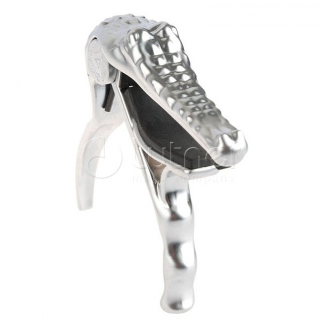 Каподастр для акустической гитары Alice A007G/PC крокодил хром