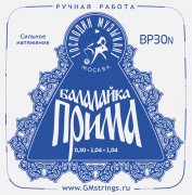 BP30N PROFI "Синяя" Комплект струн для балалайки прима, сталь/нейлон, Господин Музыкант BP30N PROFI "Синяя" Комплект струн для балалайки прима, сталь/нейлон, Господин Музыкант