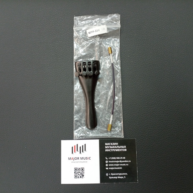 Струнодержатель для скрипки MTR-234-1/8 металлический с машинками