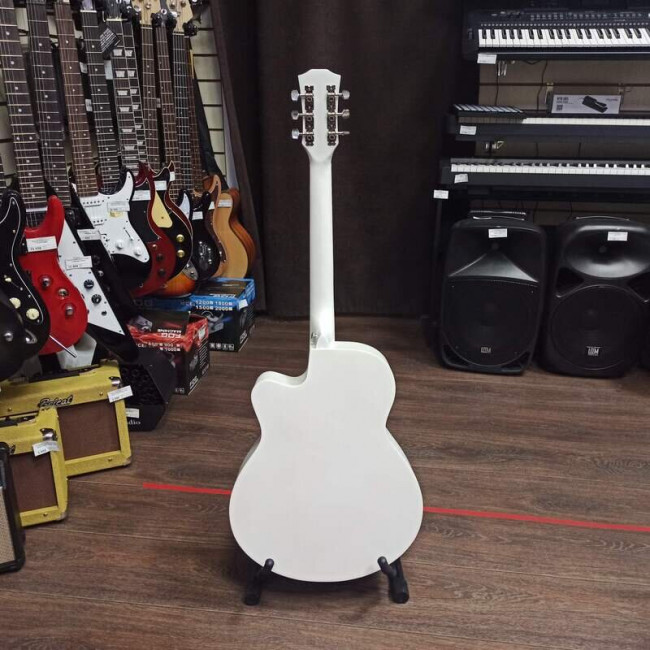 Акустическая гитара Belucci BC4020WH с вырезом белая матовая