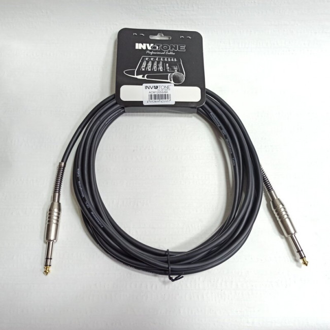 Аудио кабель 5м Invotone ACM1205S/BK 6,3 джек стерео - 6,3 джек стерео