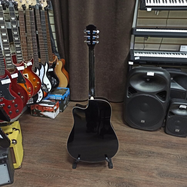 Акустическая гитара Elitaro E4110CBK с вырезом черная