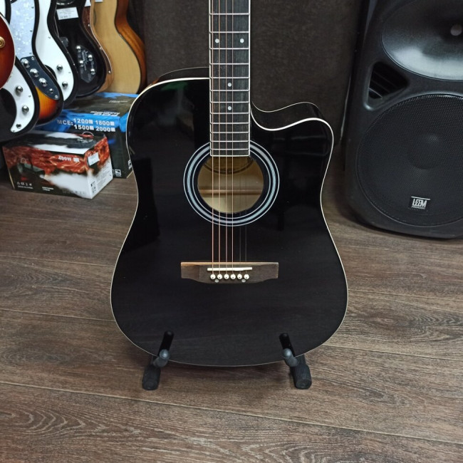 Акустическая гитара Elitaro E4110CBK с вырезом черная