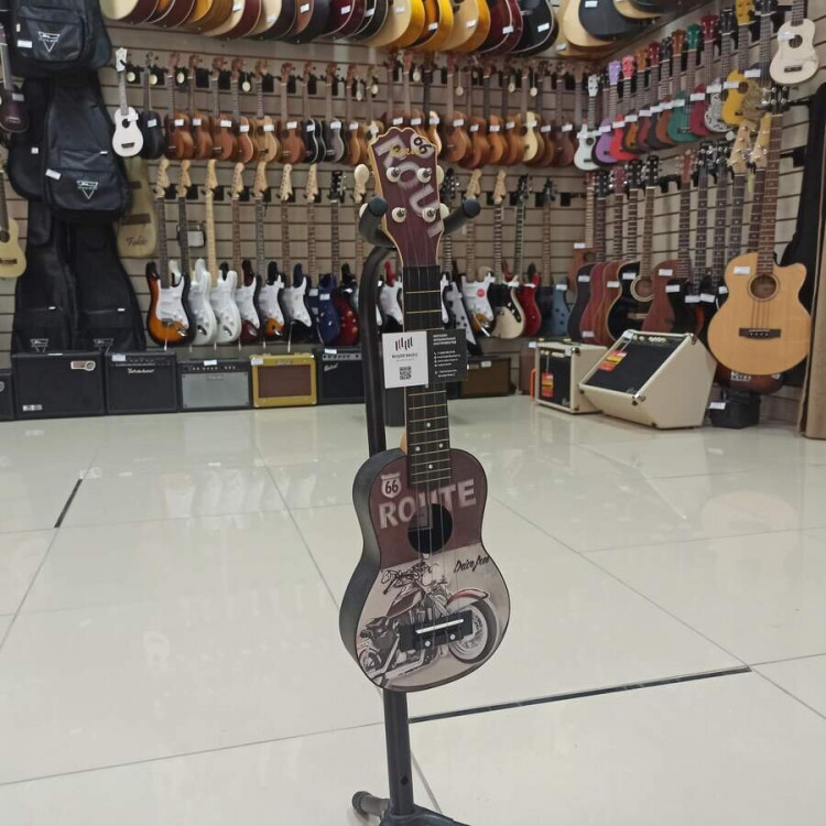 Купить Укулеле сопрано TERRIS PLUS-70 MOTO с рисунком по цене 2 830 ₽ в ...