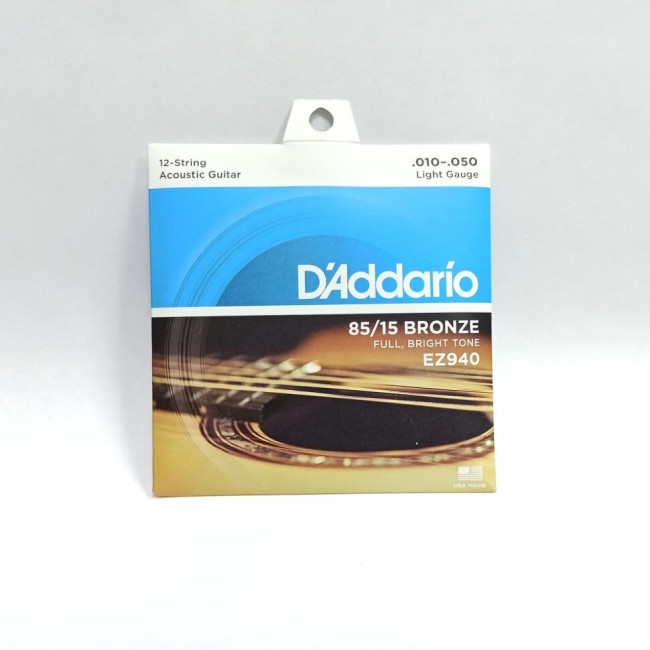 Струны для 12-струнной гитары 10-50 D`Addario EZ940 Струны для 12-струнной гитары 10-50 D`Addario EZ940