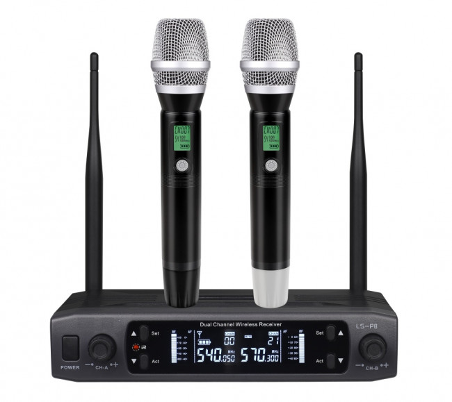 Радиосистема двойная LAudio LS-P8-2M ручные микрофоны