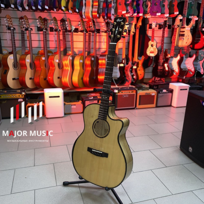 GA-MY-Bevel-NAT Grand Regal Series Электро-акустическая гитара с вырезом, Cort GA-MY-Bevel-NAT Grand Regal Series Электро-акустическая гитара с вырезом, Cort