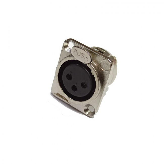 Разъем панельный XLR мама SHNOOR S3FDX
