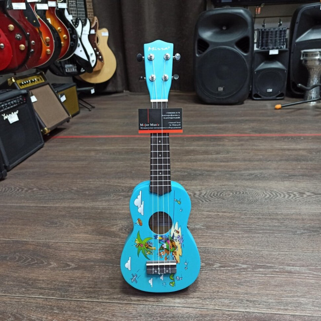 Укулеле сопрано Mirra UK-300-21-YD с рисунком Укулеле сопрано Mirra UK-300-21-YD с рисунком