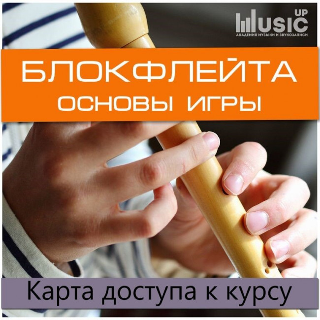 Карта доступа к курсу Music UP Card BFL "Блокфлейта, Основы игры" Карта доступа к курсу Music UP Card BFL "Блокфлейта, Основы игры"