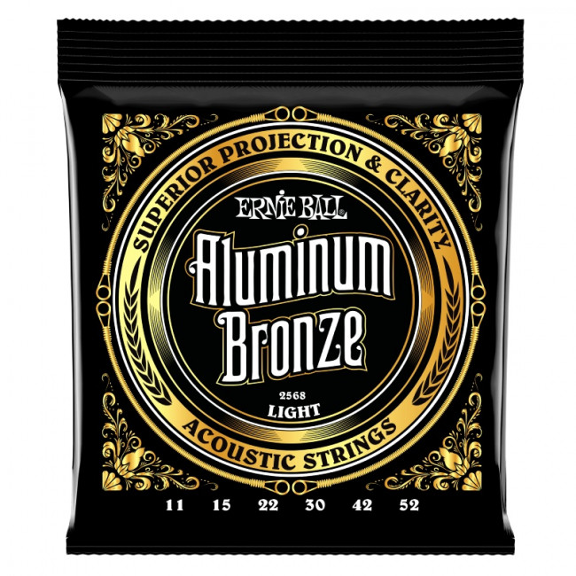 Струны для акустической гитары 11-52 Ernie Ball 2568 Aluminium Bronze Струны для акустической гитары 11-52 Ernie Ball 2568 Aluminium Bronze