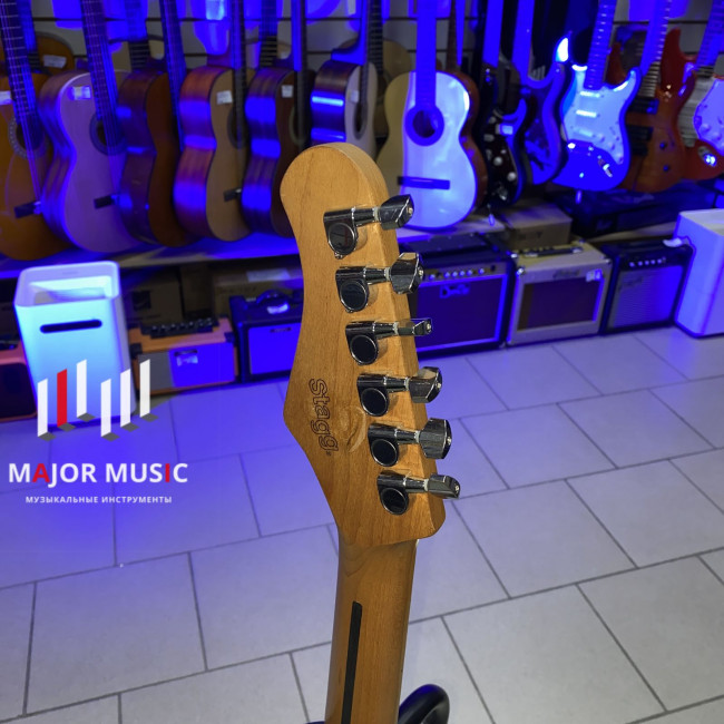 б/у Электрогитара Stagg SET-PLUS WHB телекастер цвет белый* б/у Электрогитара Stagg SET-PLUS WHB телекастер цвет белый*