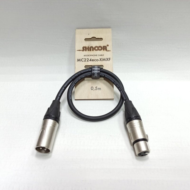 Микрофонный кабель 0.5м SHNOOR MC224eco-XMXF-0.5m Микрофонный кабель 0.5м SHNOOR MC224eco-XMXF-0.5m