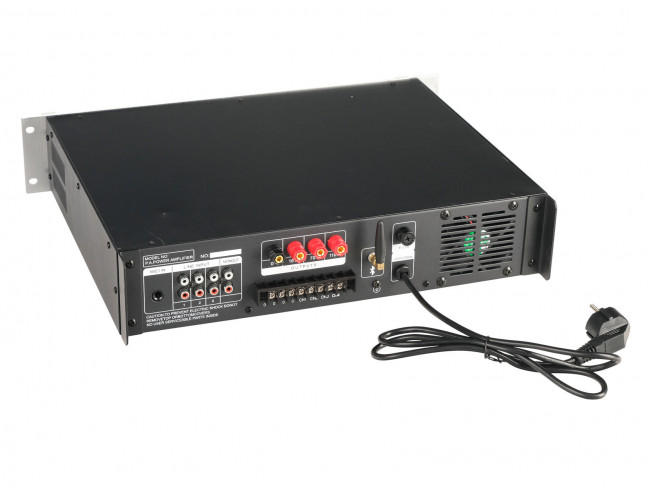 Трансляционный усилитель мощности TADS DS-8120 120Вт 4 зонный c регуляторами громкости, Bluetooth