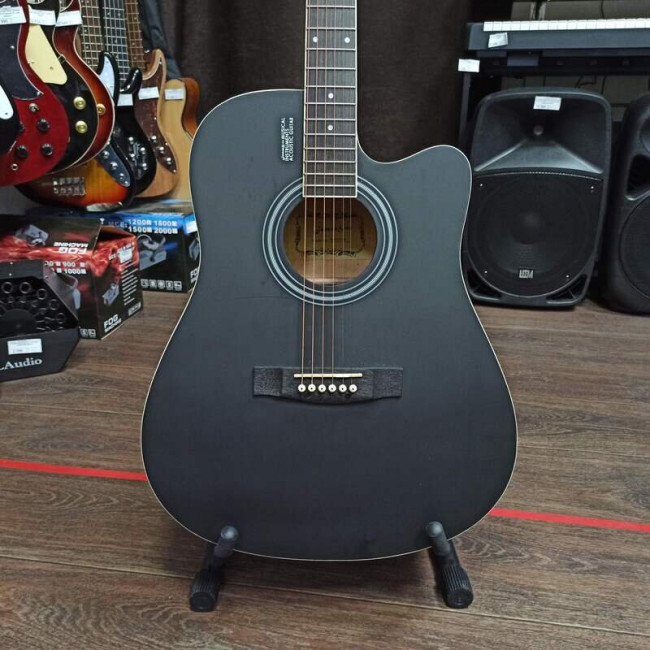 Акустическая гитара Elitaro E4120BK с вырезом черная