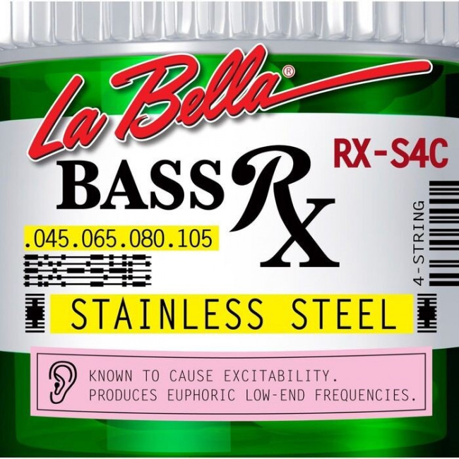 Струны для бас гитары  45-105 La Bella RX-S4C RX Stainless нерж.сталь
