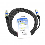 Микрофонный кабель 15м Invotone ACM1115/BK XLR мама - XLR папа Микрофонный кабель 15м Invotone ACM1115/BK XLR мама - XLR папа