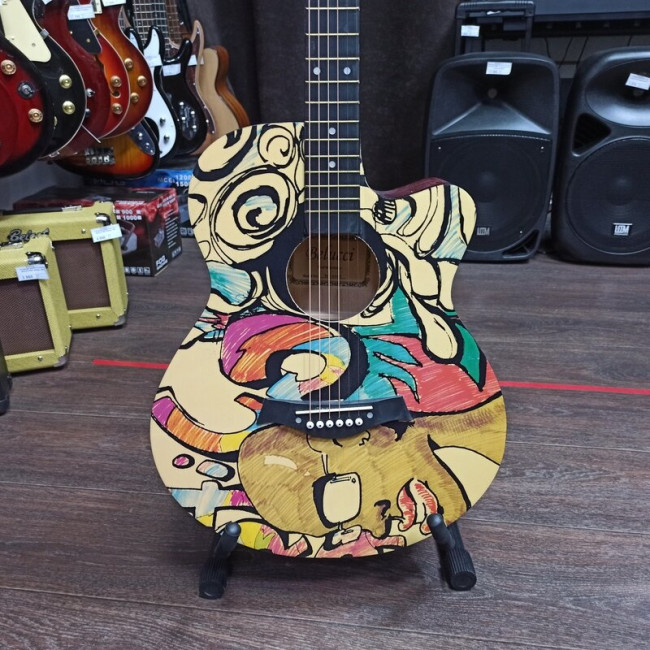 Акустическая гитара Belucci BC40401565 (Lone) с вырезом рисунок