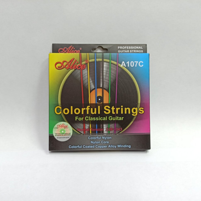 Струны для классической гитары Alice A107C разноцветный нейлон