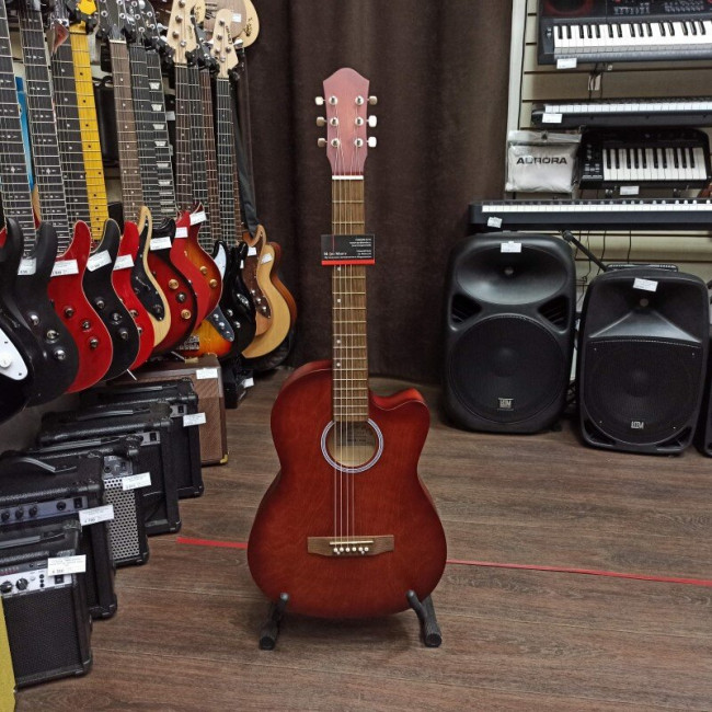 Акустическая гитара Амистар M-32-MH с вырезом цвет махагони