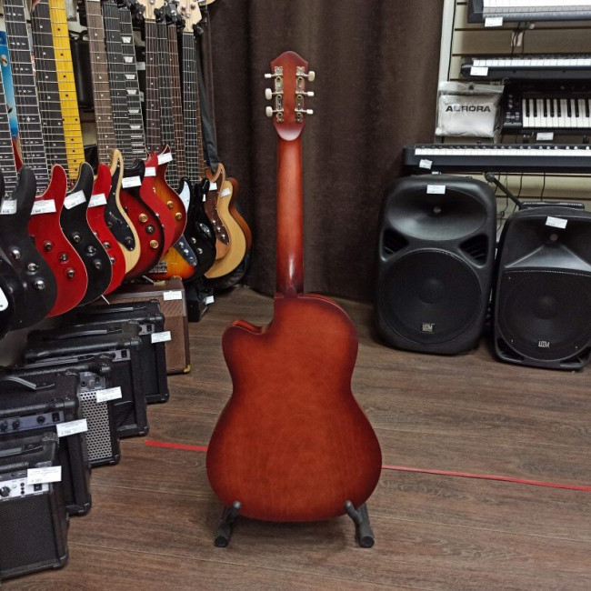 Акустическая гитара Амистар M-32-MH с вырезом цвет махагони