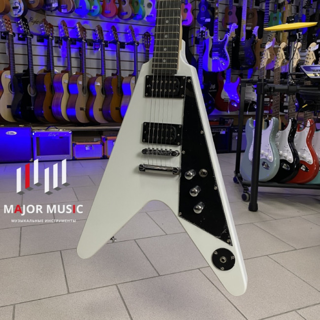 Электрогитара Sunsmile SFV-09 цвет белый "Flying V"