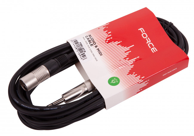 Аудио кабель 6м Force FMC-07/6 Jack стерео 6,3 - XLR папа