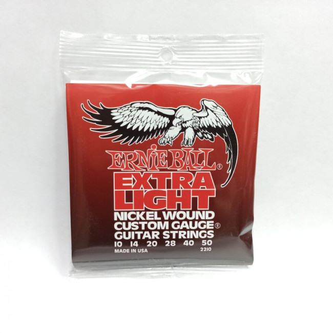 Струны для электрогитары 10-50 Ernie Ball 2210 Nickel Wound Extra Light Струны для электрогитары 10-50 Ernie Ball 2210 Nickel Wound Extra Light