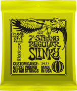 Струны для 7-струнной электрогитары 10-56 Ernie Ball 2621 Nickel Wound Power Sinky