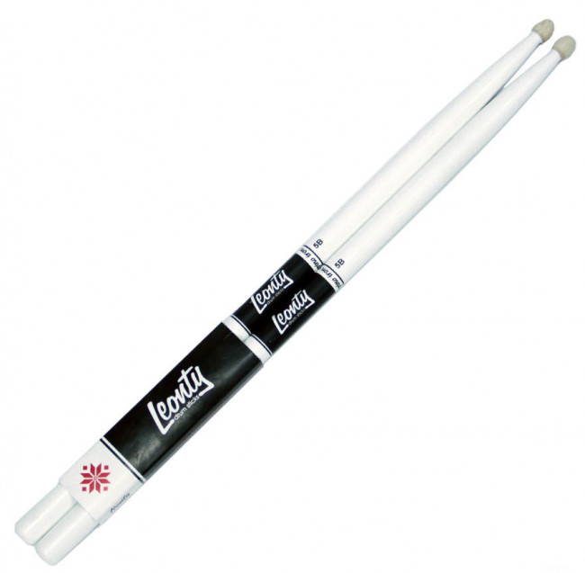 Барабанные палочки Leonty 7A LW7AW граб деревянный наконечник цвет белый