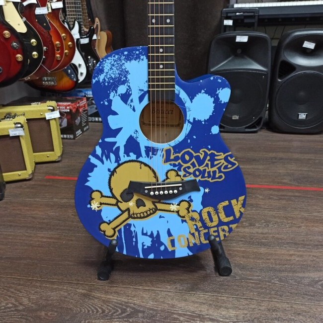 Акустическая гитара Belucci BC40401568 (Skelet) с вырезом рисунок Акустическая гитара Belucci BC40401568 (Skelet) с вырезом рисунок