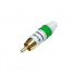 Разъем кабельный RCA папа Soundking CD103-GR зеленый