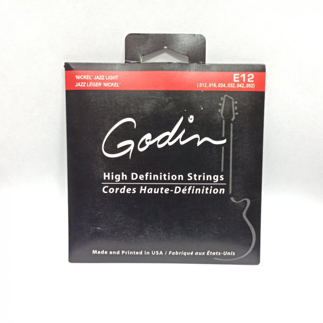 Струны для электрогитары 12-52 Godin E12 Струны для электрогитары 12-52 Godin E12