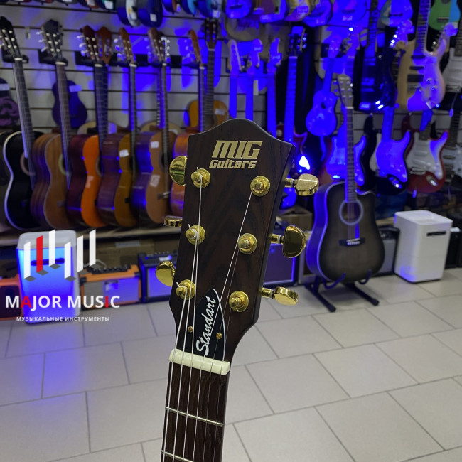 Сайлент-гитара MIG Guitars SG1AD23 SG1 темный орех Сайлент-гитара MIG Guitars SG1AD23 SG1 темный орех