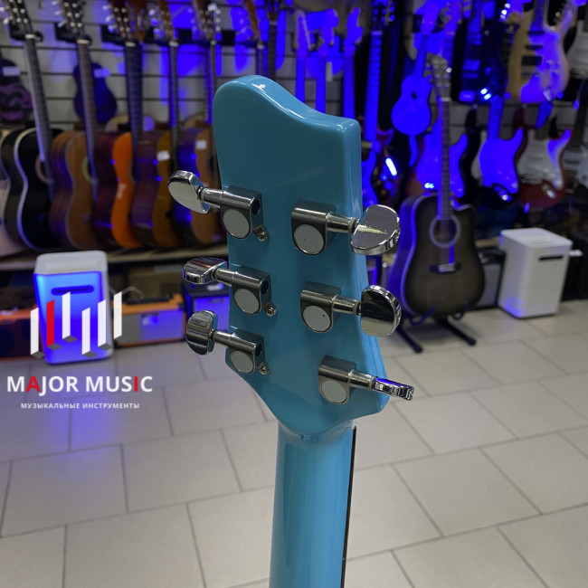 Электро-акустическая гитара IZ L-Z1-BL ель/карбон, цвет голубой Электро-акустическая гитара IZ L-Z1-BL ель/карбон, цвет голубой