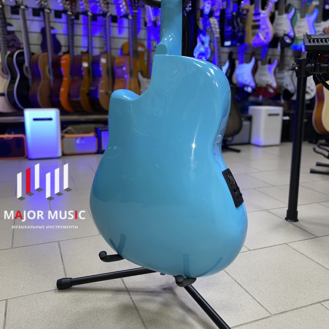 Электро-акустическая гитара IZ L-Z1-BL ель/карбон, цвет голубой Электро-акустическая гитара IZ L-Z1-BL ель/карбон, цвет голубой